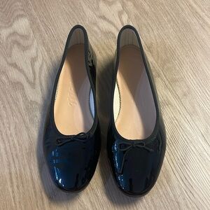 J. Crew Black Patent Leather Ballet Flats size 7 1/2